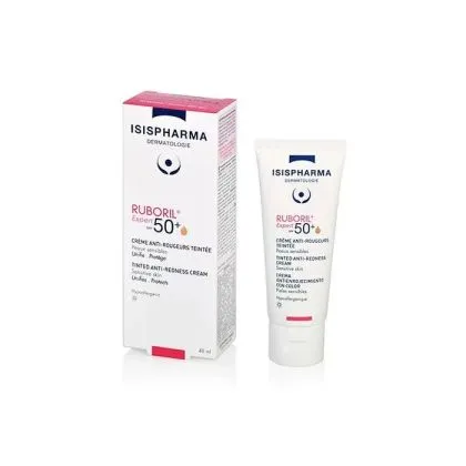 РУБОРИЛ Експерт SPF50+ тониран крем със слънцезащитен фактор за чувствителна кожа 40 мл ИЗИСФАРМА | Isispharma Ruboril