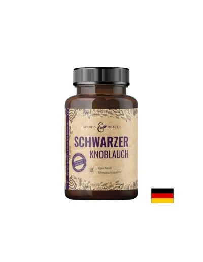 Черен чесън екстракт 600 мг х 180 капсули Sports & Health Solutions | Black Garlic