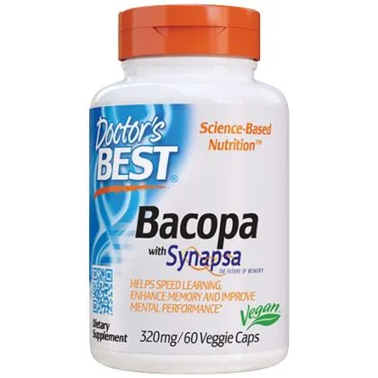 Бакопа мониери ( Брахми ) 320 мг х 60 капсули ДОКТОР'С БЕСТ | Doctor's Best