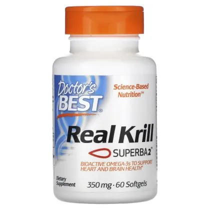 Масло от крил 350 мг х 60 капсули ДОКТОР'С БЕСТ | Doctor's Best Real Krill
