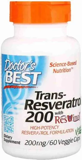 Транс-Ресвератрол 100 мг х 60 капсули ДОКТОР'С БЕСТ | Doctor's Best