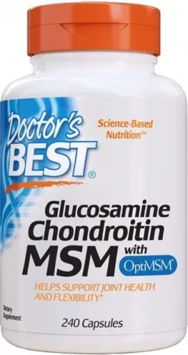 Глюкозамин, хондроитин и МСМ х 240 капсули ДОКТОР'С БЕСТ | Doctor's Best