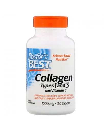 Колаген Тип 1 и 3 1000 мг х 180 капсули ДОКТОР'С БЕСТ | Doctor's Best Collagen