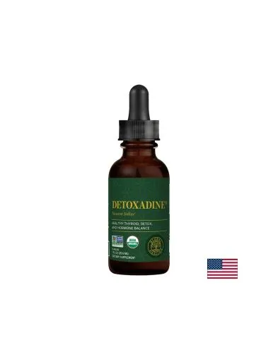 ДЕТОКСАДИН Сертифициран органичен атомен йод х 29.6 мл Global Healing | Detoxadine ® Nascent Iodine