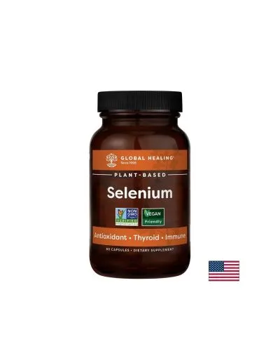 Селен 200 мкг х 60 капсули с високо усвояване Global Healing | Selenium