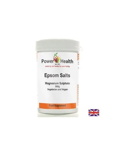Магнезиев сулфат ( английска сол ) на прах 500 гр Power of Health