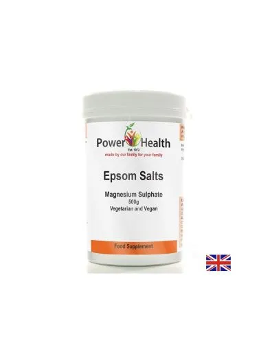 Магнезиев сулфат ( английска сол ) на прах 500 гр Power of Health
