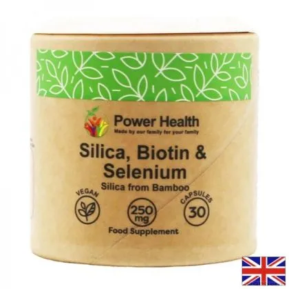 Силиций, Биотин и Селен х 30 капсули Power of Health | Silica, Biotin & Selenium