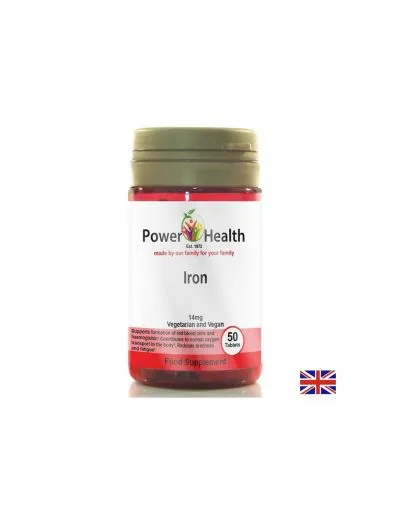 Желязо фумарат 14 мг х 50 таблетки Power of Health | Iron fumarate