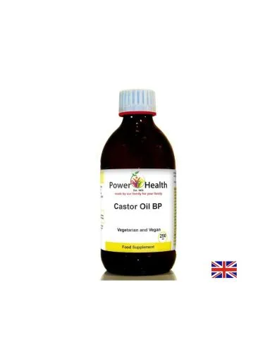 Рициново масло - студено пресовано х 250 мл Power of Health | Castor Oil