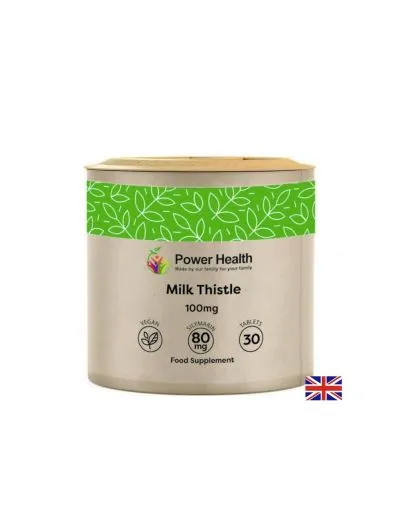Бял трън екстракт 100 мг x 30 таблетки Power of Health | Milk Thistle