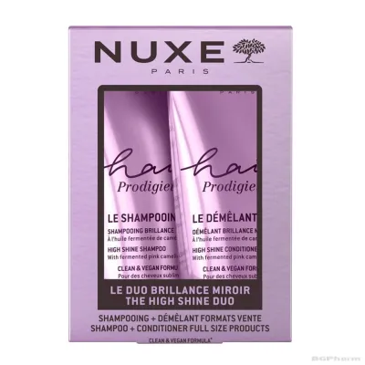Нукс ХЕЪР ПРОДИЖО Шампоан + Балсам за коса 2 х 200 мл ПРОМО ПАКЕТ | NUXE Hair Prodigieux