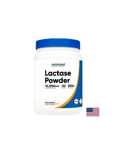 Лактаза ензим на прах 500 гр Nutricost | Lactase