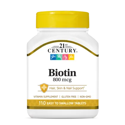21st Century Биотин 800 мкг х 110 таблетки | Biotin ( Витамин Б7 )