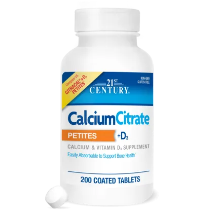 21st Century Калций цитрат + Витамин Д3 х 200 таблетки | Calcium Citrate Petites + D3