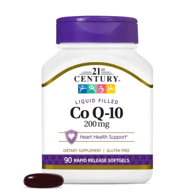 21st Century Коензим Q10 200 мг х 90 меки капсули | Coenzyme Q10