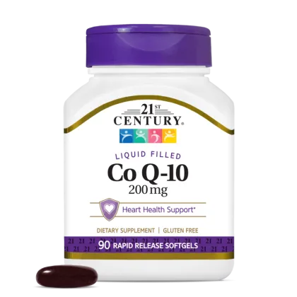21st Century Коензим Q10 200 мг х 90 меки капсули | Coenzyme Q10