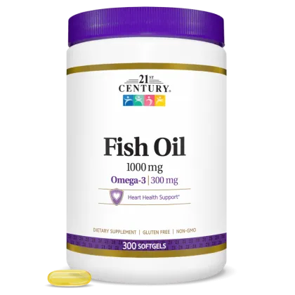 21st Century Омега 3 Рибено Масло 1000 мг х 300 капсули | Fish Oil