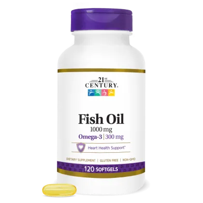 21st Century Омега 3 Рибено Масло 1000 мг х 120 капсули | Fish Oil