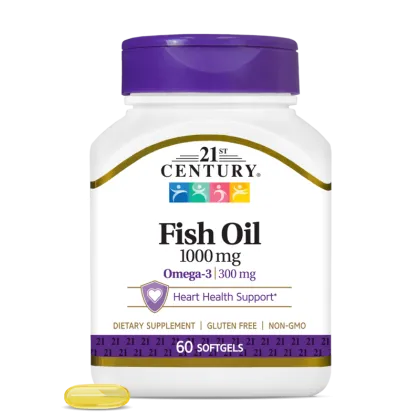 21st Century Омега 3 Рибено Масло 1000 мг х 60 капсули | Fish Oil