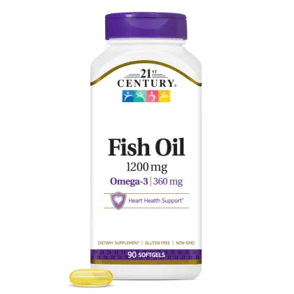 21st Century Омега 3 Рибено Масло 1200 мг х 90 капсули | Fish Oil