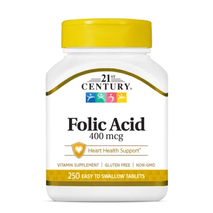 21st Century Фолиева Киселина 400 мкг х 250 таблетки | Folic Acid