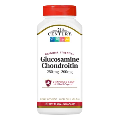21st Century Глюкозамин + Хондроитин 250/200 мг х 120 капсули | Glucosamine Chondroitin