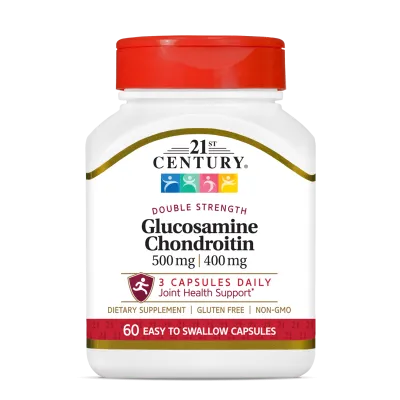 21st Century Глюкозамин + Хондроитин 500/400 мг х 60 капсули | Glucosamine Chondroitin