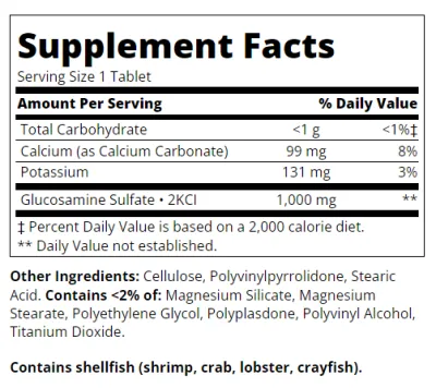 21st Century Глюкозамин 500 мг х 60 капсули | Glucosamine Relief