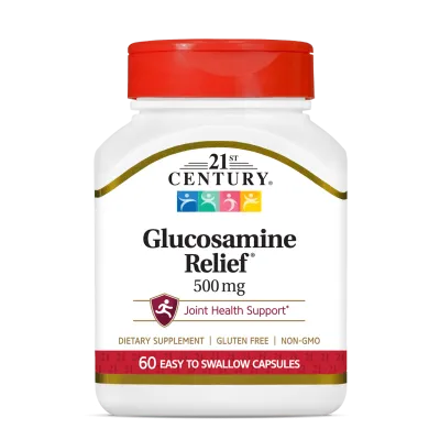 21st Century Глюкозамин 500 мг х 60 капсули | Glucosamine Relief