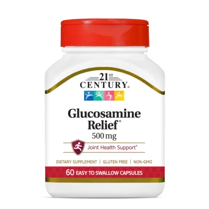 21st Century Глюкозамин 500 мг х 60 капсули | Glucosamine Relief