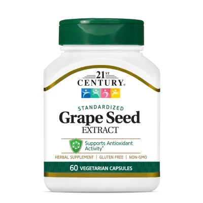 21st Century Гроздови семки екстракт 50 мг х 60 капсули | Grape Seed Extract