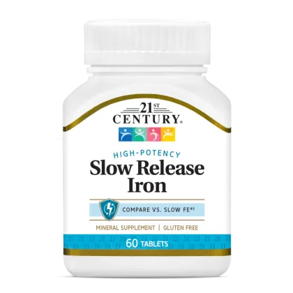 21st Century Желязо със забавено усвояване 45 мг х 60 таблетки | Iron Slow Release