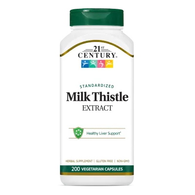 21st Century Бял трън ( Магарешки бодил ) екстракт х 200 капсули | Milk Thistle