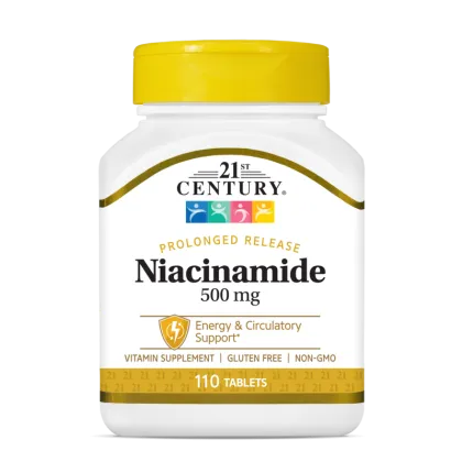 21st Century Ниацинамид 500 мг със забавено освобождаване х 110 таблетки | Niacinamide