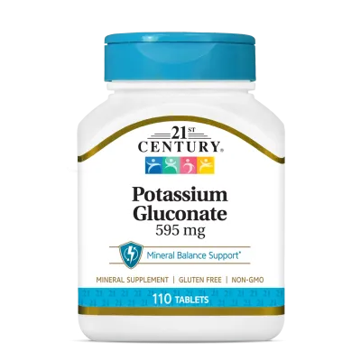 21st Century Калий глюконат 595 мг х 110 таблетки | Potassium Gluconate