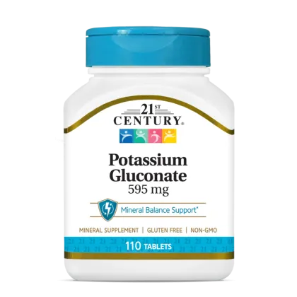 21st Century Калий глюконат 595 мг х 110 таблетки | Potassium Gluconate