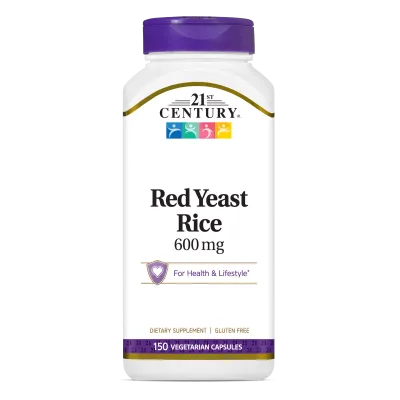 21st Century Мая от червен ориз 600 мг х 150 капсули | Red Yeast Rice