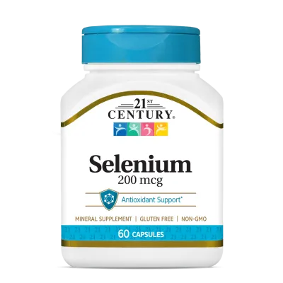 21st Century Селен 200 мкг х 60 капсули | Selenium