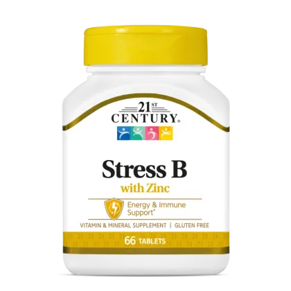 21st Century Формула за Успокоение с Б-Комплекс и Цинк х 66 таблетки | Stress B with Zinc