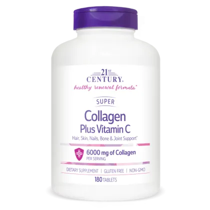 21st Century Колаген + Витамин Ц х 180 таблетки | Super Collagen + C