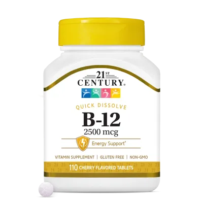 21st Century Витамин Б12 2500 мкг х 110 ородисперсни таблетки | Vitamin B12
