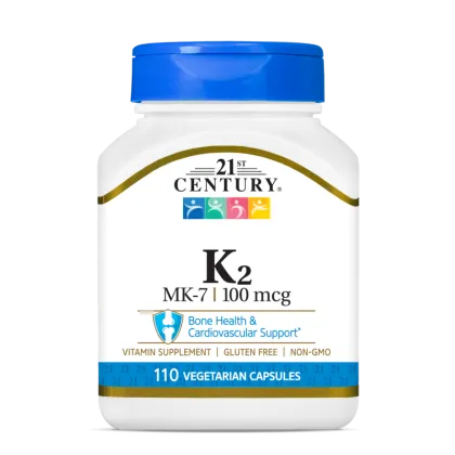 21st Century Витамин К2 МК7 100 мкг х 110 капсули | Vitamin K2 MK-7
