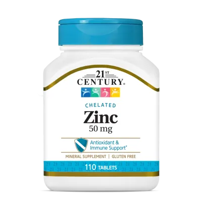 21st Century Цинк хелат 50 мг х 110 таблетки | Zinc Chelate