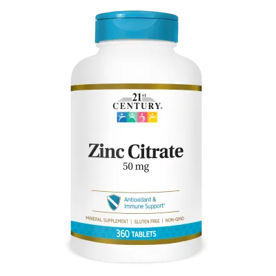 21st Century Цинк цитрат 50 мг х 360 таблетки | Zinc Citrate
