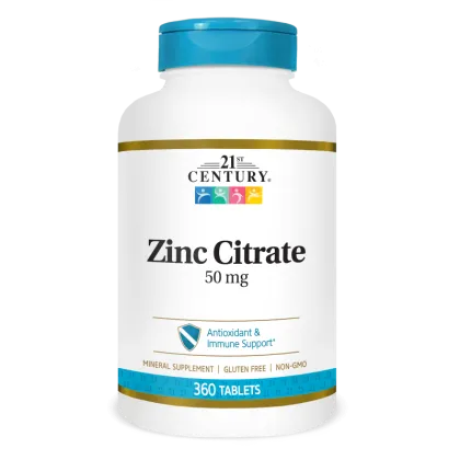21st Century Цинк цитрат 50 мг х 360 таблетки | Zinc Citrate