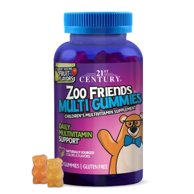 21st Century Zoo Friends Мултивитамини за Деца х 60 желирани таблетки