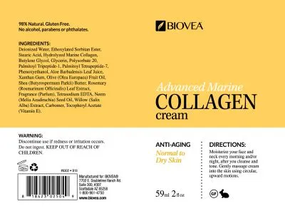 Крем за лице с морски колаген х 59 мл Biovea | Advanced Marine Collagen Cream