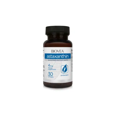 Астаксантин 4 мг х 30 капсули Biovea | Astaxanthin