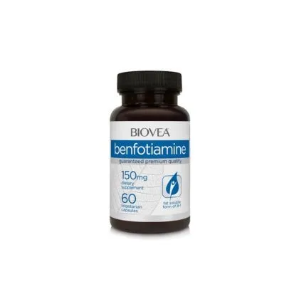 Бенфотиамин ( Витамин Б1 ) 150 мг х 60 капсули Biovea | Benfotiamine
